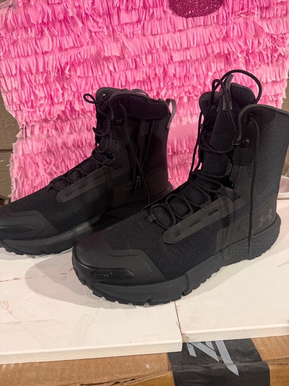 Under Armour Black Rugged Tactical Hiking Boots